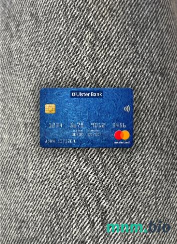 Republic of Ireland Ulster bank wygląd zdjęcia mastercard skan PSD + zdjęcie